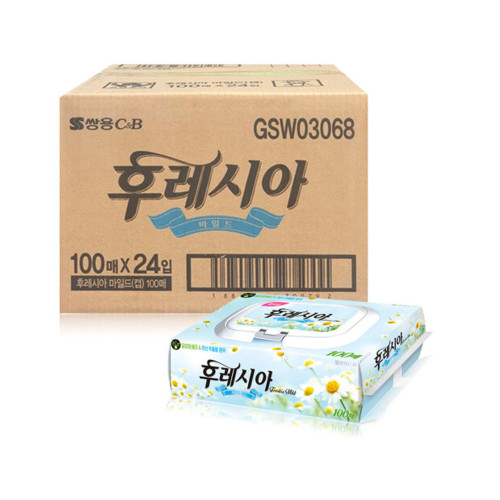 코디후레시아마일드 물티슈 100매캡형 10개 //무료배송/유아물티슈/휴대용물티슈