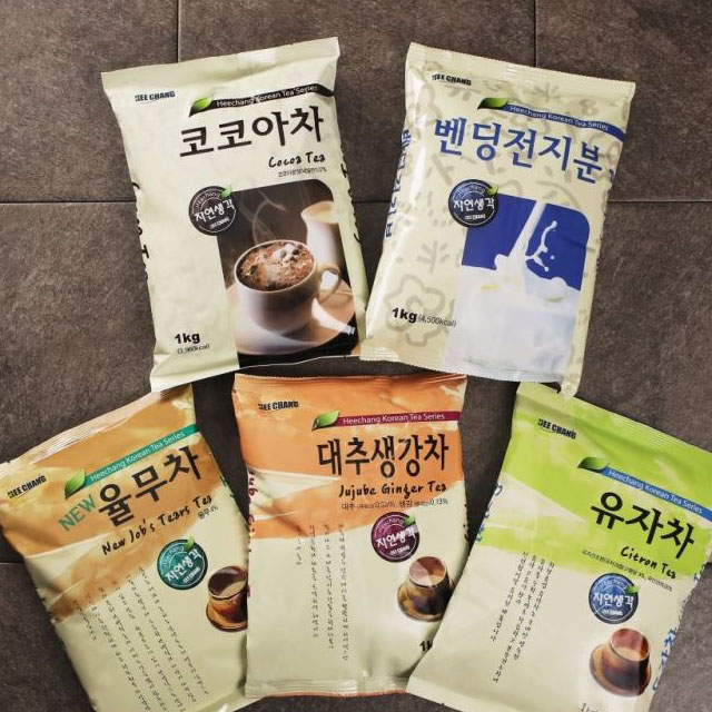 자판기국산차재료 희창 율무,대추, 우유,핫초코,검은콩율무1kg *1봉