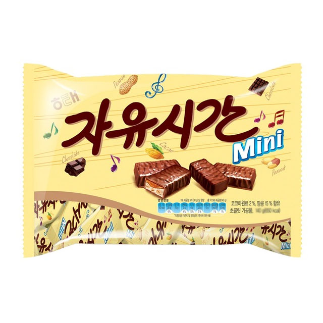 롯데 더블 크런치바 미니 410g /대용량간식 초코렛