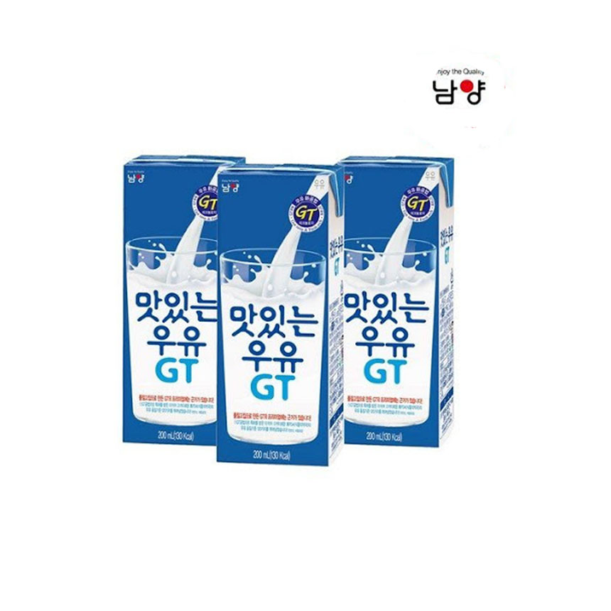 남양) 맛있는 GT 멸균우유 200ml 24개입